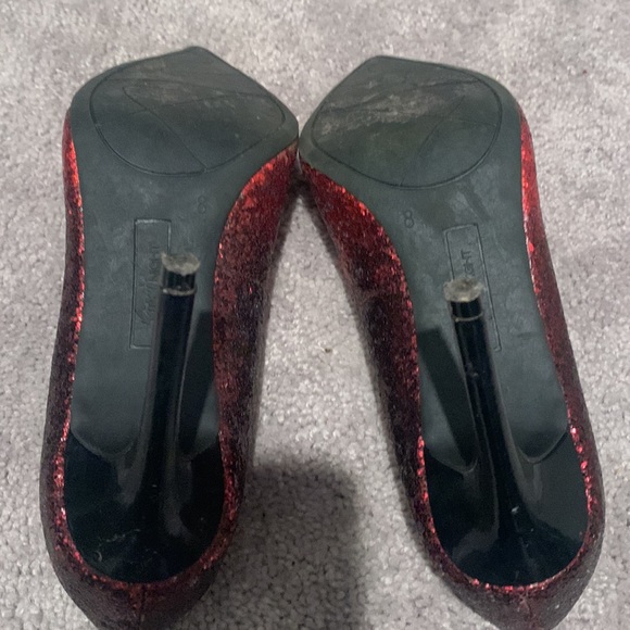 Fiona Night red sparkly heels size 8 - Picture 5 of 6